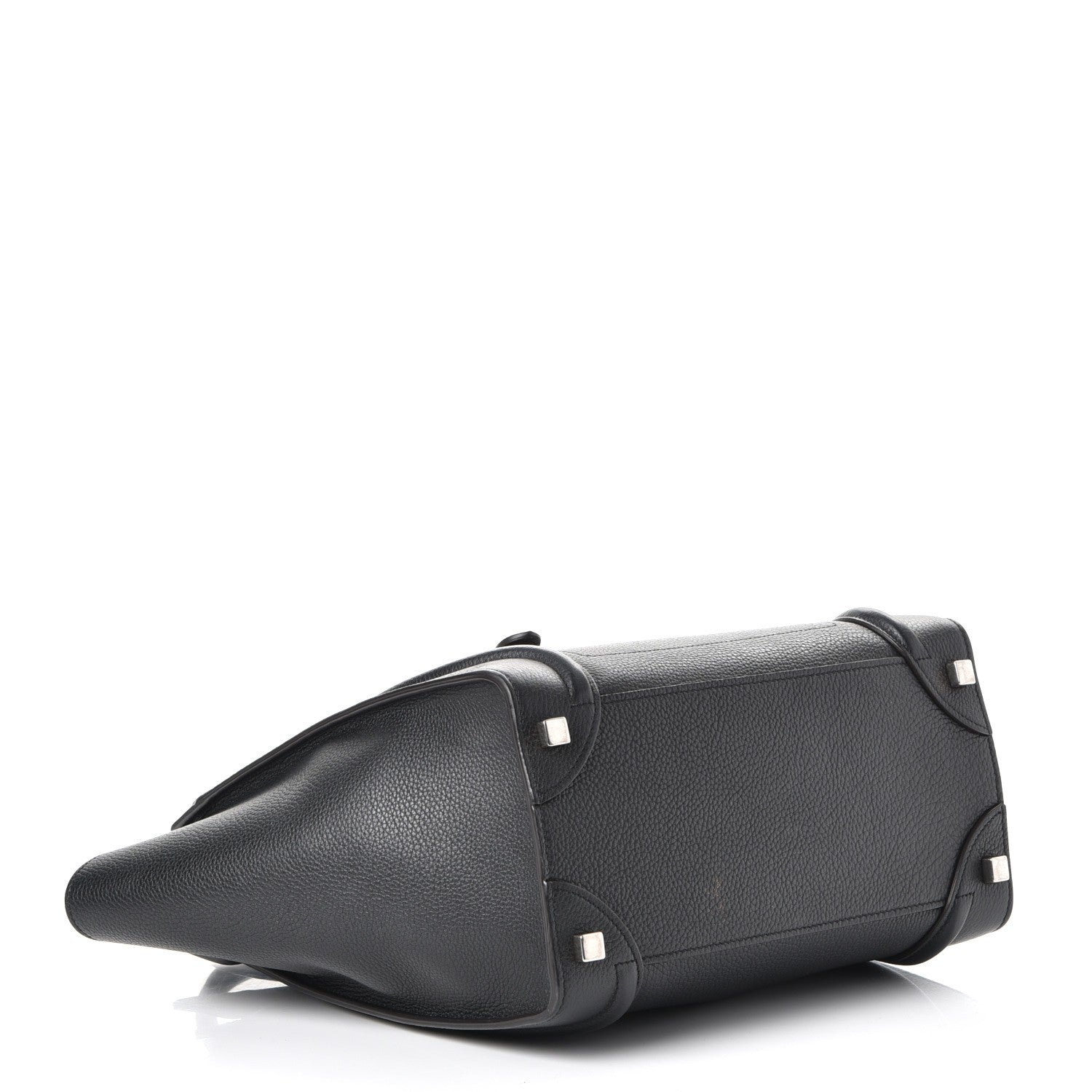 Celine Drummed Calfskin Micro Luggage Black 4 of 11