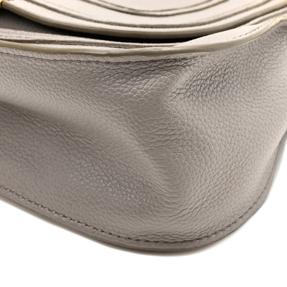 Chloe Calfskin Small Marcie Saddle Shoulder Bag Cashmere Grey 10 of 10