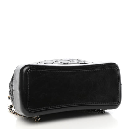 Chanel Aged Calfskin Quilted Gabrielle Backpack Black 4 of 10