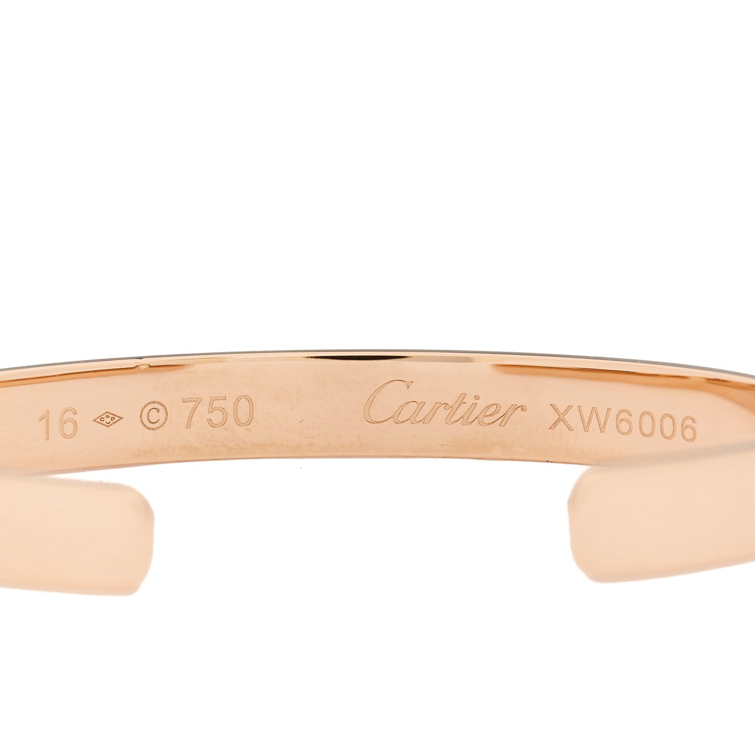 Cartier 18K Pink Gold LOVE Cuff Bracelet 16 3 of 3