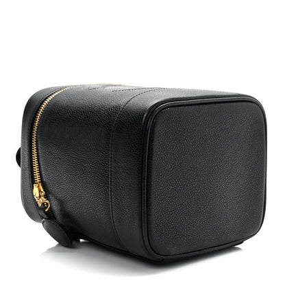 Chanel Caviar Vanity Cosmetic Case Black 4 of 11