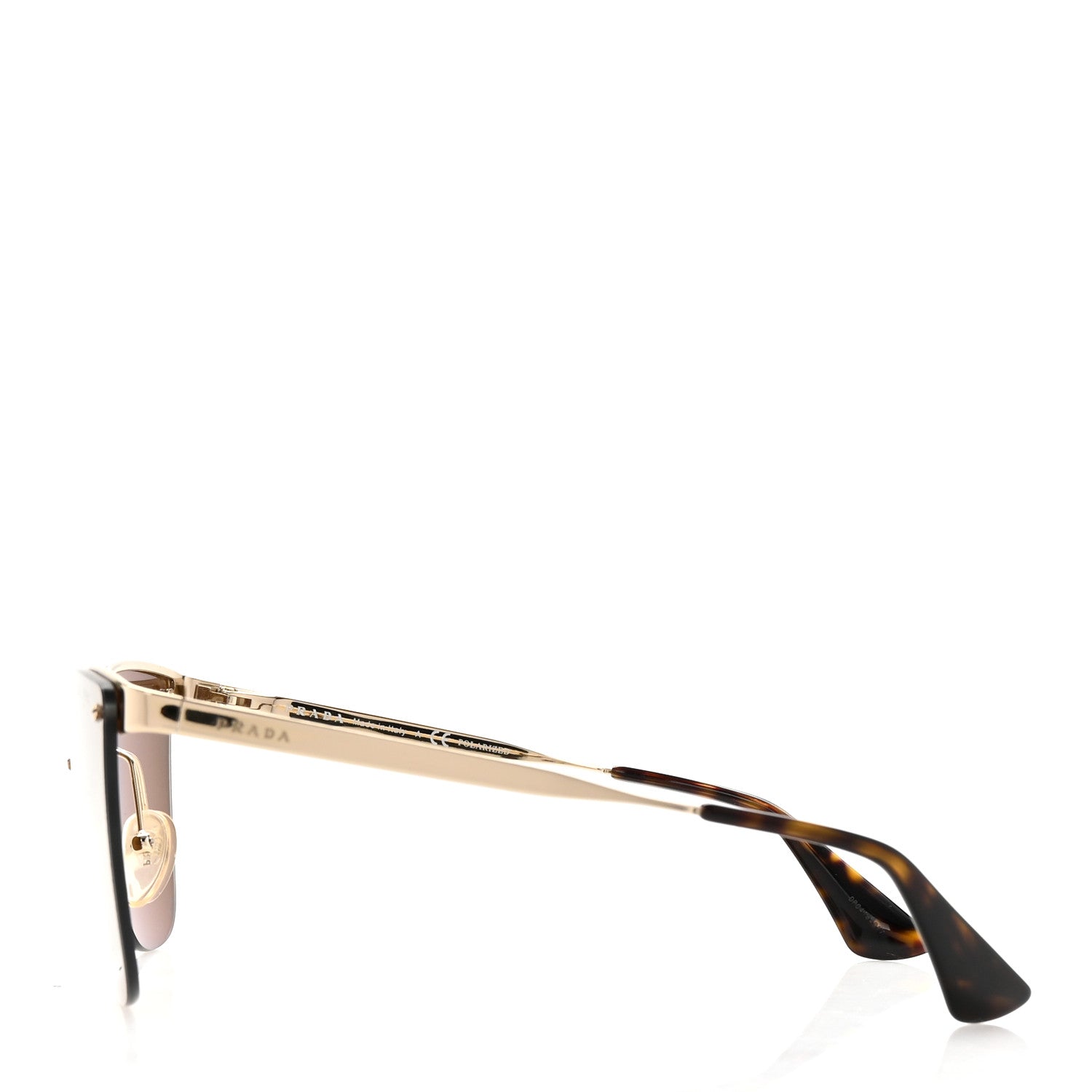Prada Cat Eye Sunglasses SPR 68T Gold 3 of 8
