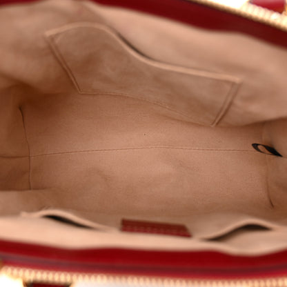 Gucci GG Supreme Monogram Flora Web Small Ophidia Tote Bag Red 5 of 11