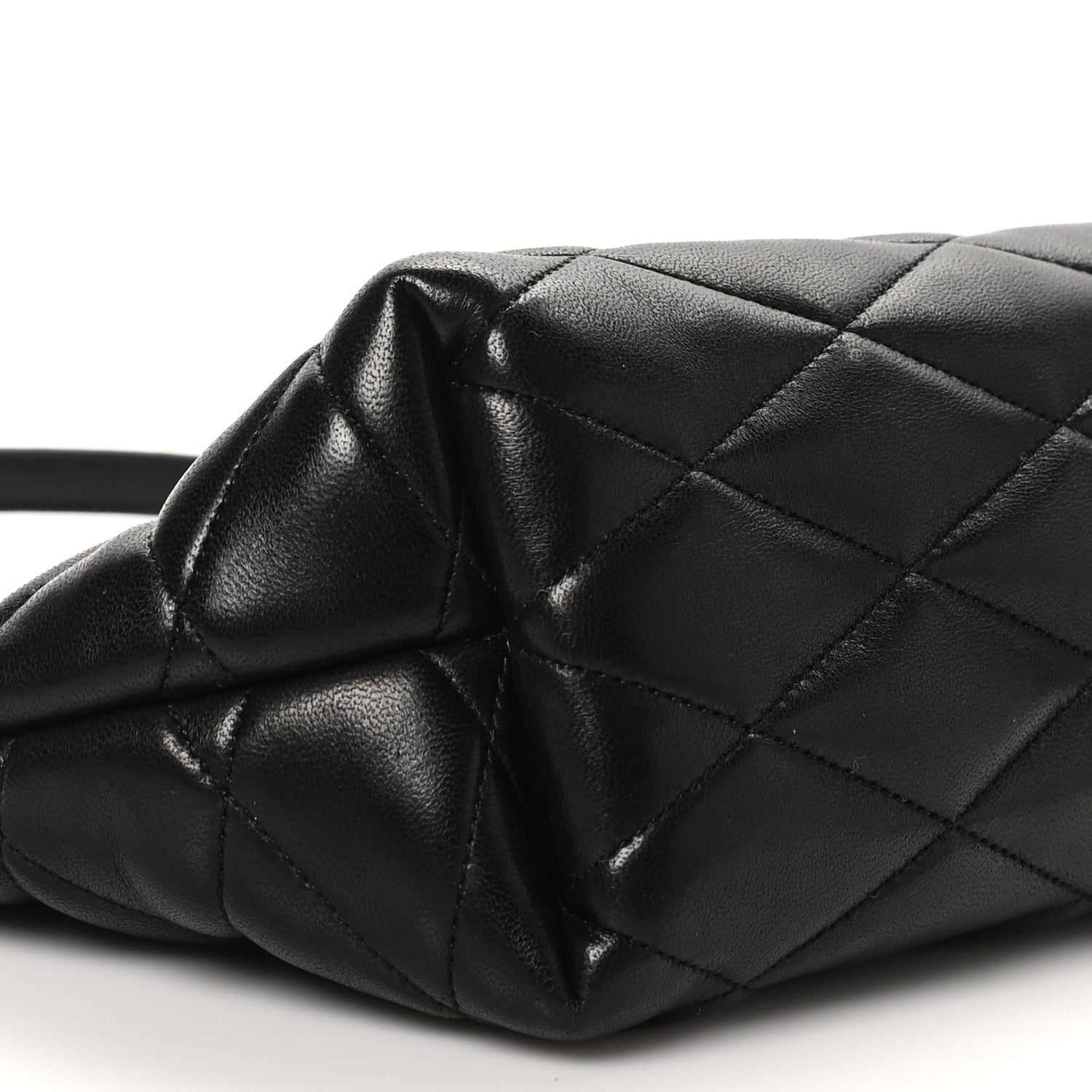 Saint Laurent Lambskin Quilted Gaby Zipped Shoulder Bag Black 9 of 10