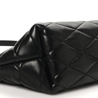 Saint Laurent Lambskin Quilted Gaby Zipped Shoulder Bag Black 9 of 10