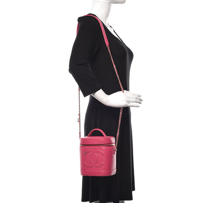 Chanel Lambskin Timeless Vanity Cosmetic Case Pink 2 of 10