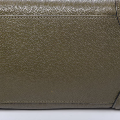 Celine Drummed Calfskin Mini Luggage Jungle 13 of 18