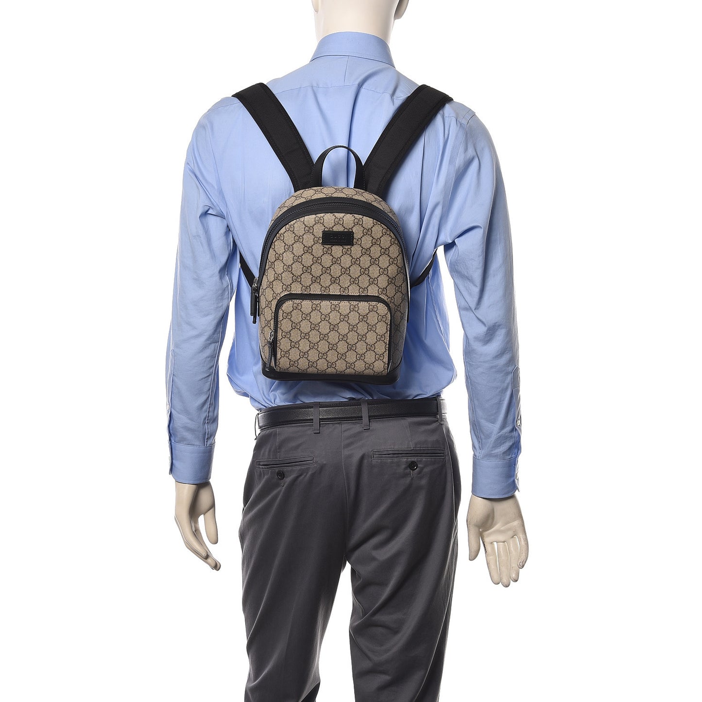 GG Supreme Monogram Small Eden Day Backpack Black