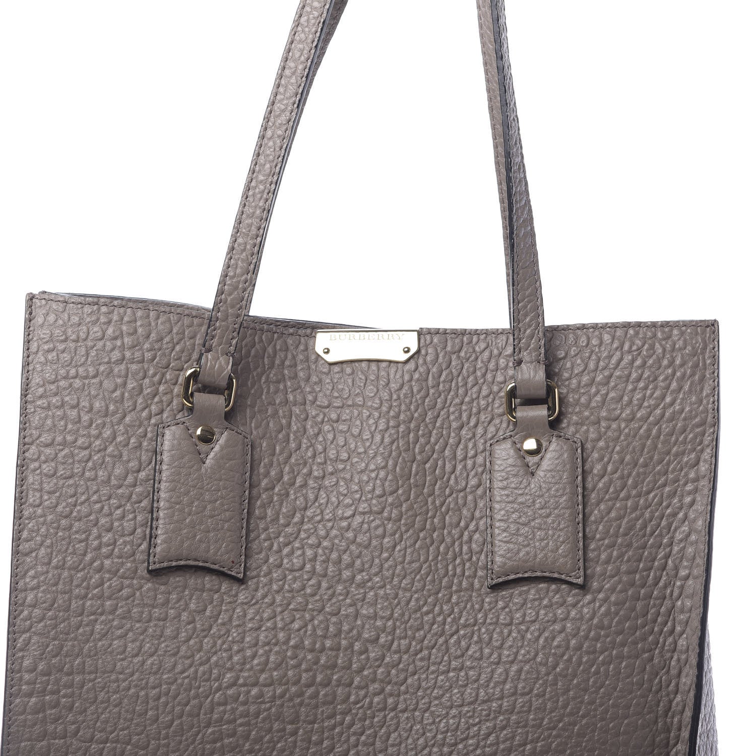 Burberry Heritage Grain Medium Woodbury Tote Pale Taupe 21 of 24