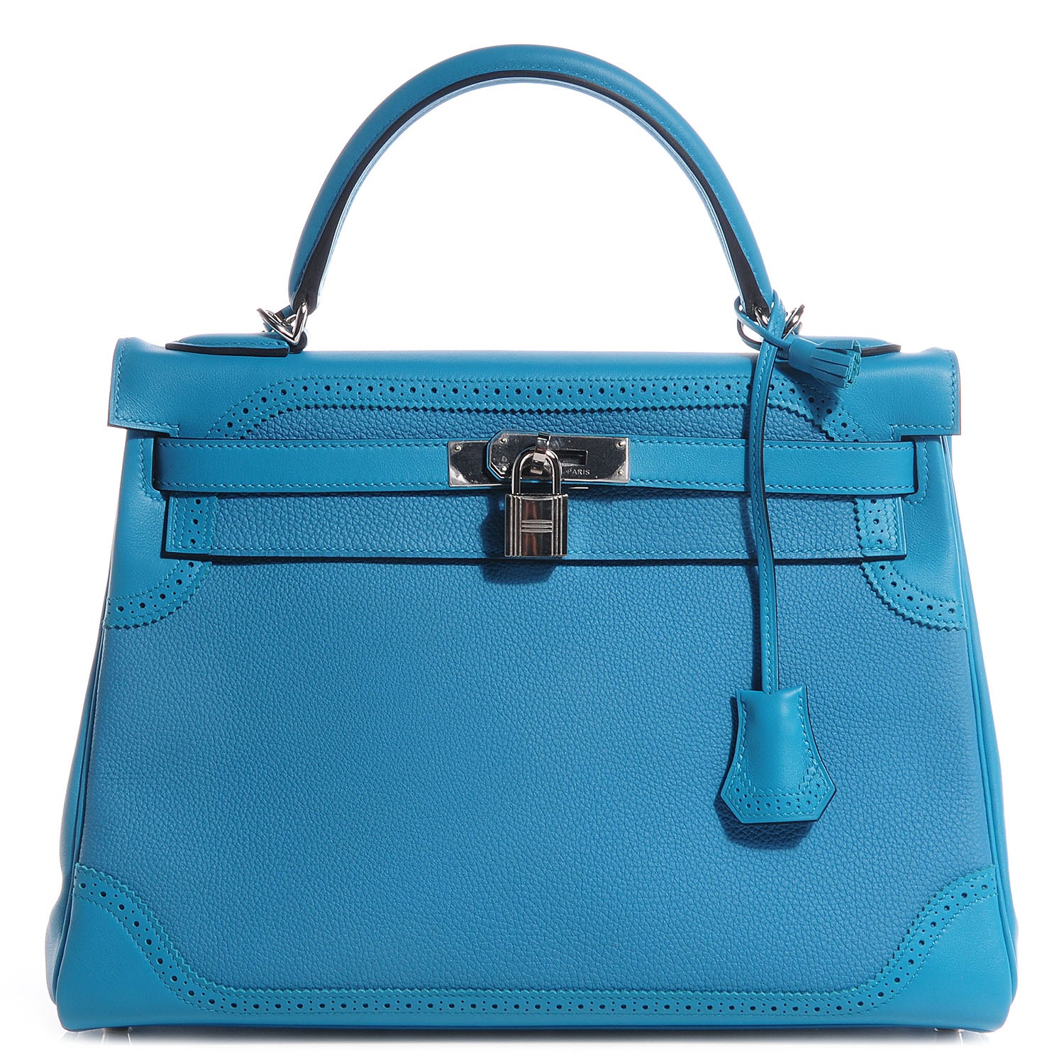 Hermes Togo Swift Ghillies Kelly 32 Turquoise 1 of 29