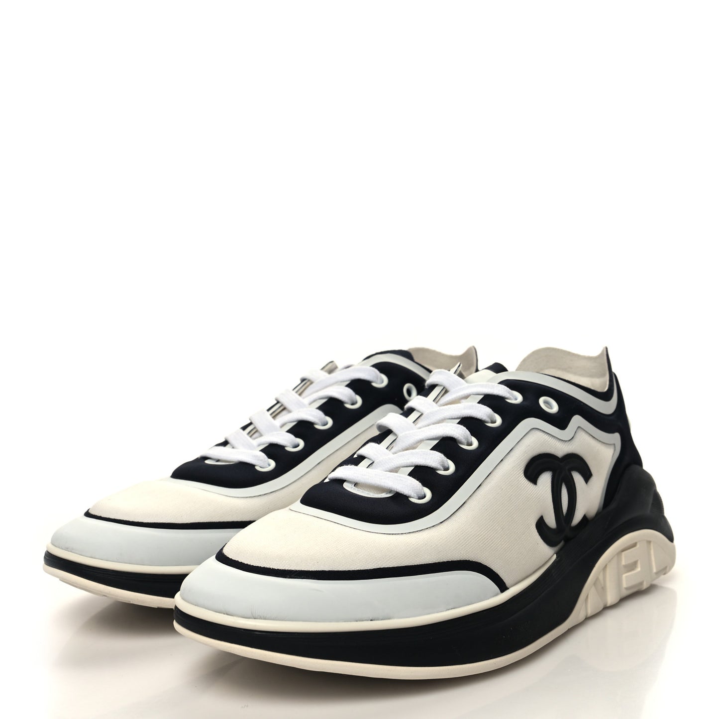 Lycra Womens CC Sneakers 41 White Black