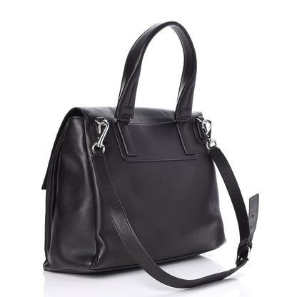 Givenchy Pebbled Calfskin Medium Pandora Pure Flap Bag Black 3 of 7
