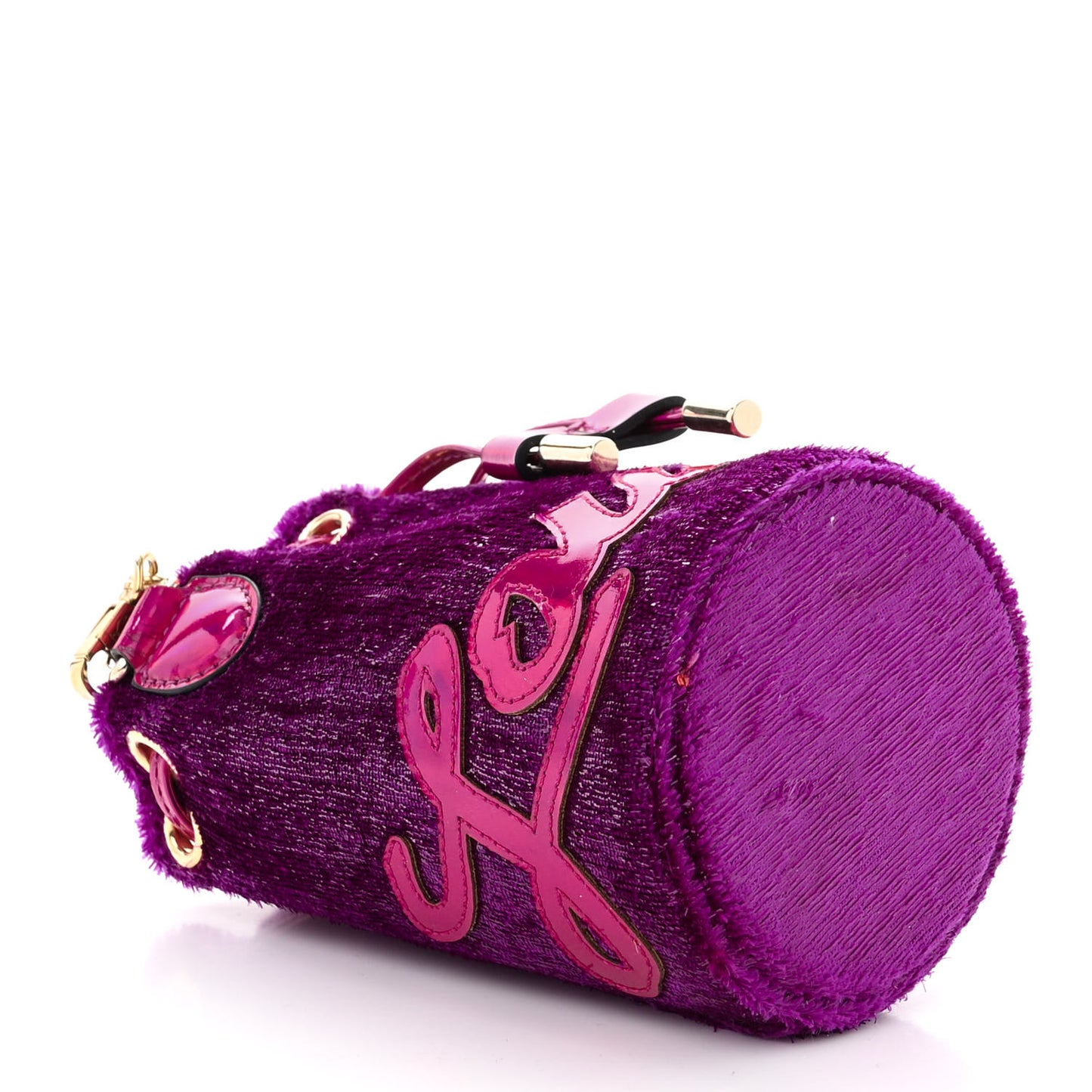 Metallic Sequin Marie Jane Bucket Purple