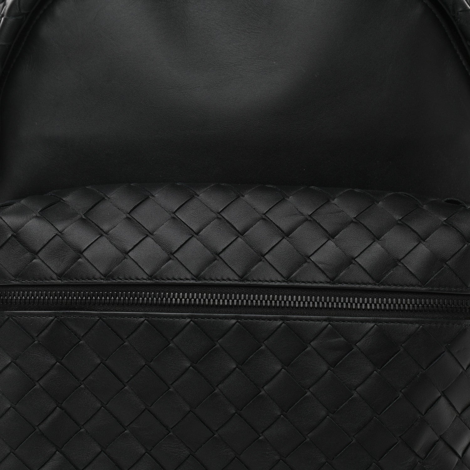Bottega Veneta Smooth Calfskin Intrecciato Backpack Black 7 of 9