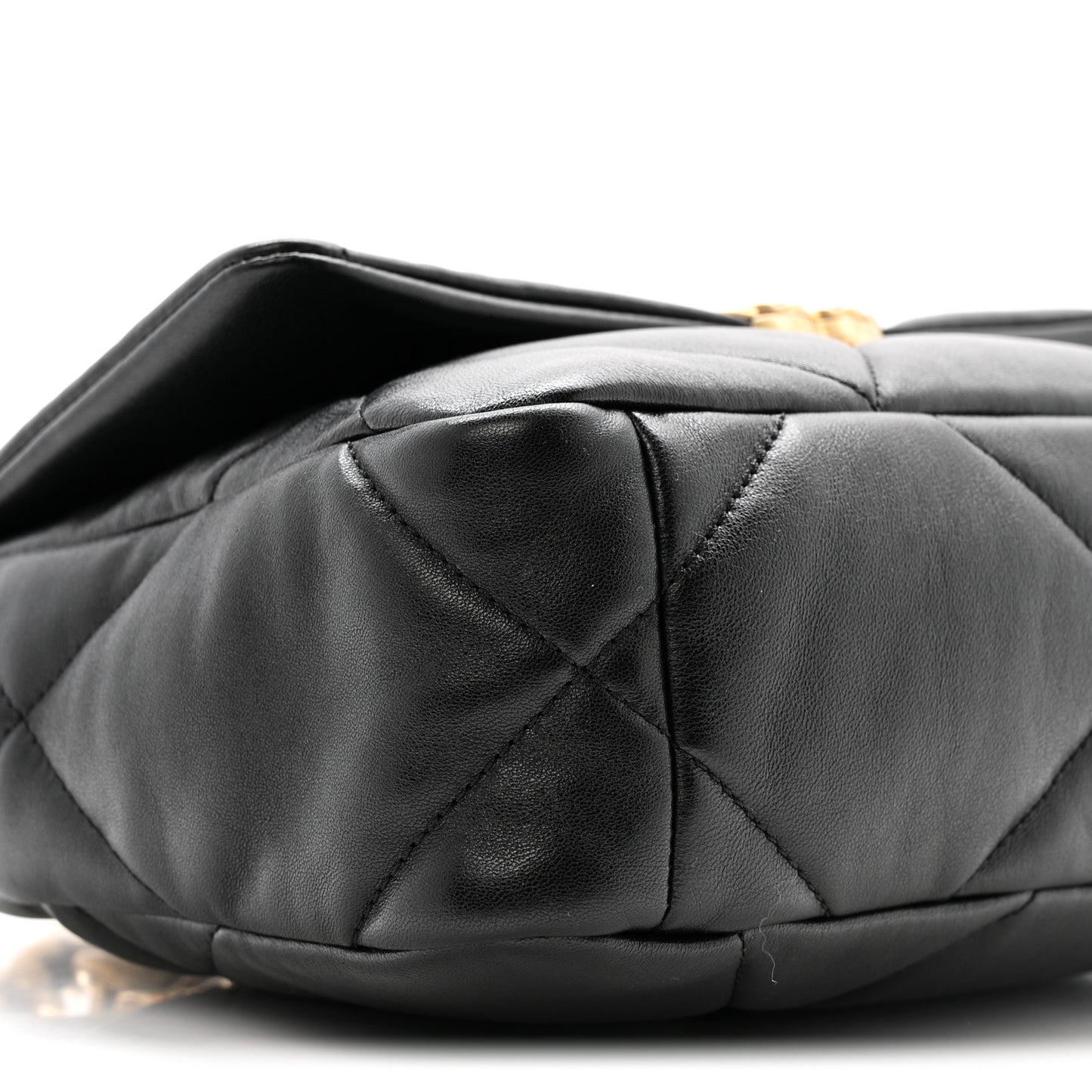 Lambskin Quilted Medium Chanel 19 Flap Black