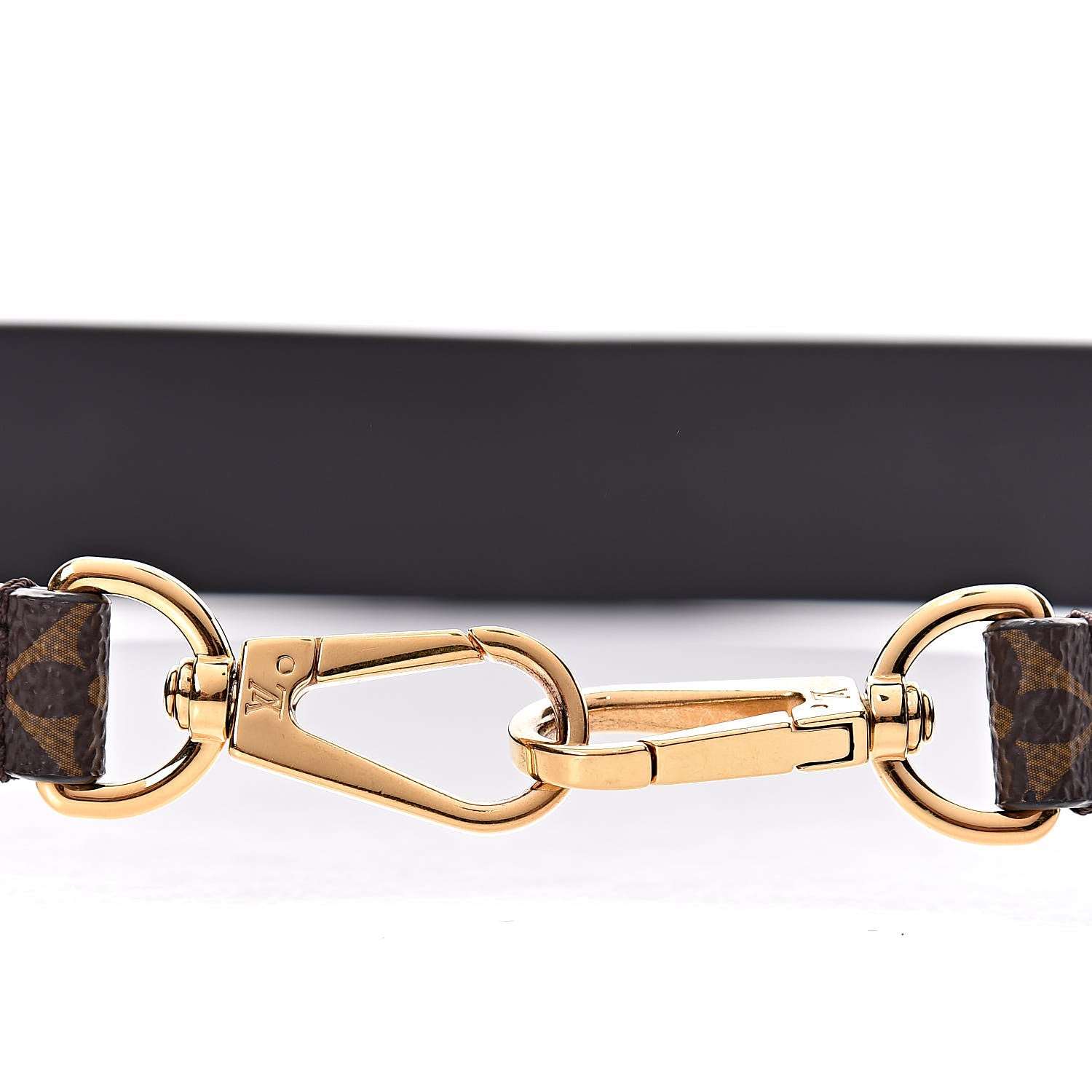 Louis Vuitton Monogram Bandouliere Shoulder Strap Black 4 of 4