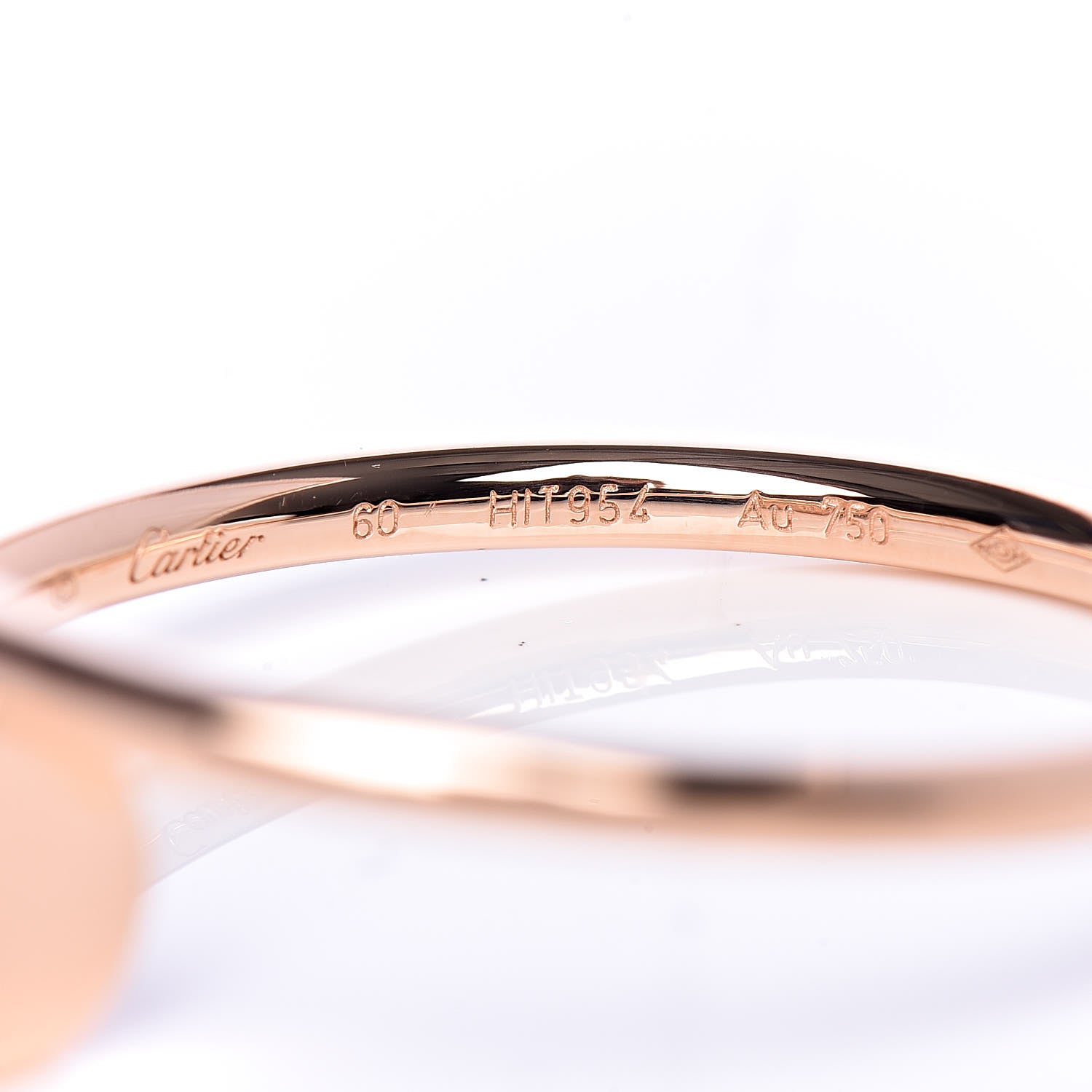 Cartier 18K Pink Gold Small Juste Un Clou Ring 60 9 5 of 6