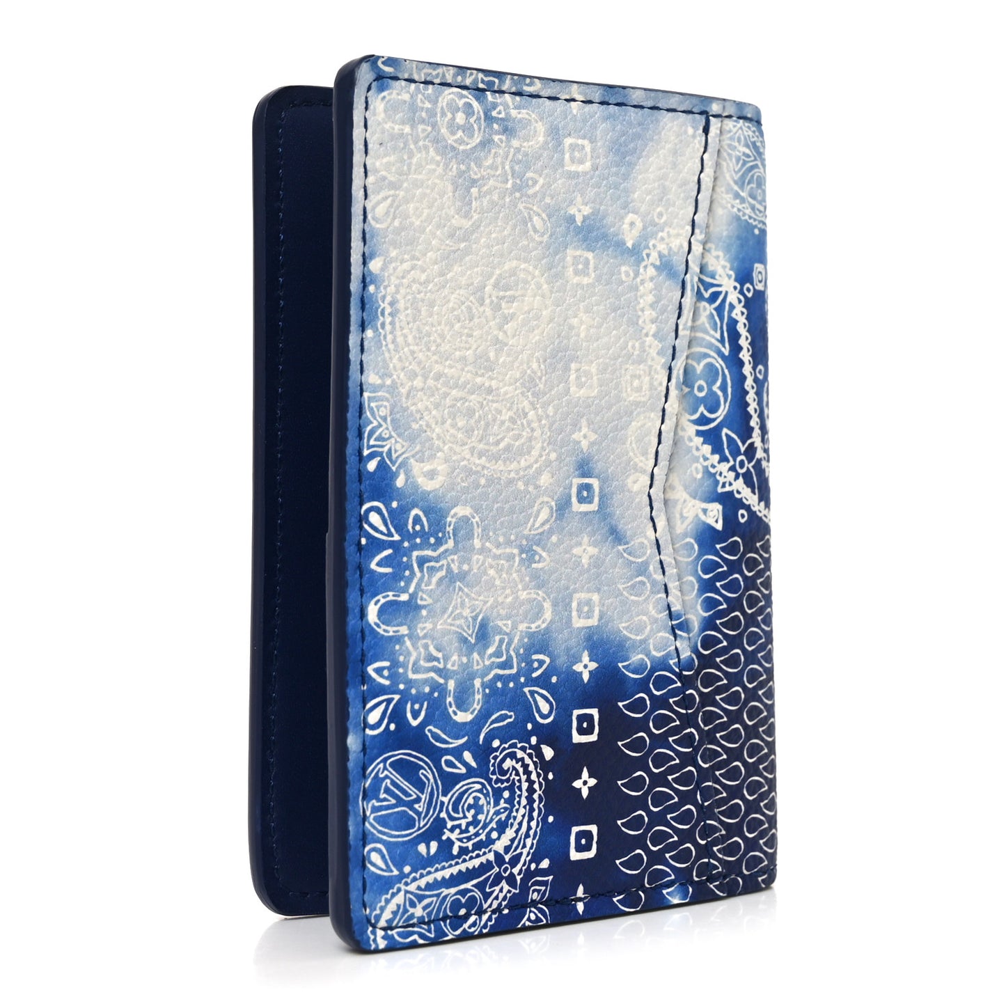 Cowhide Monogram Bandana Pocket Organizer Blue