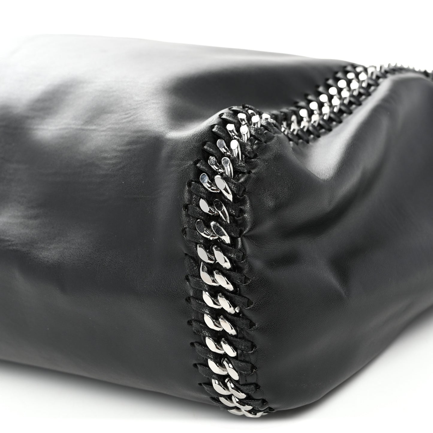 Alter Nappa Falabella Fine Chain Tote Black