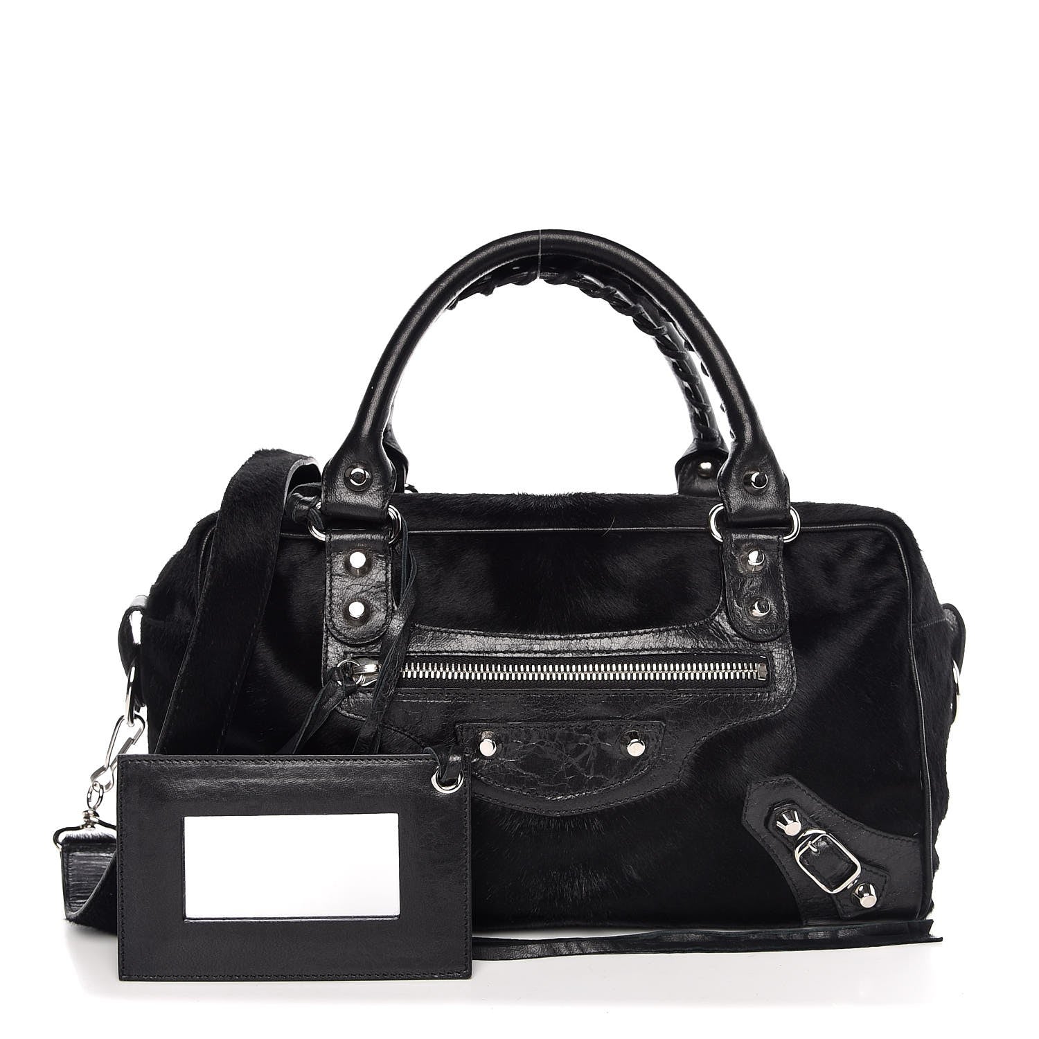 Balenciaga Chevre Pony Hair Classic Hardware Box Bag Black 1 of 12