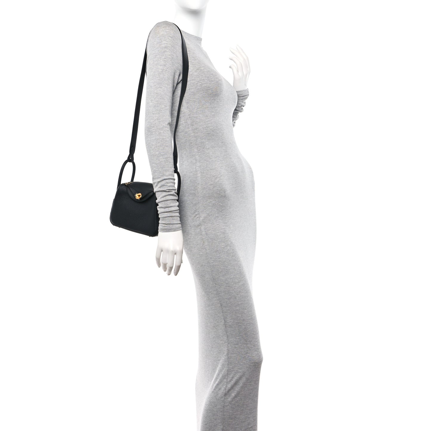Taurillon Clemence Mini Lindy 20 Black