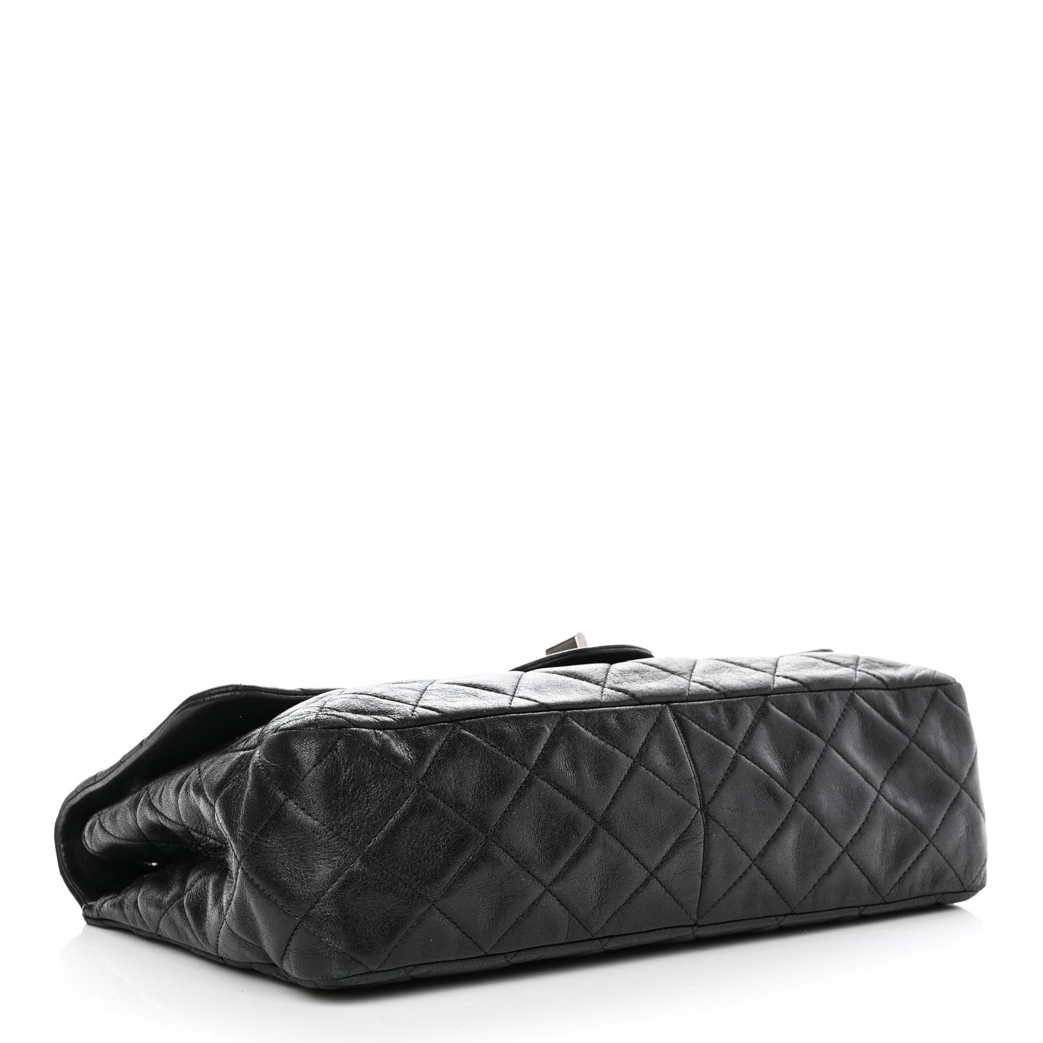 Chanel Washed Lambskin Quilted Jumbo Hybrid Reissue Flap Black 4 of 9