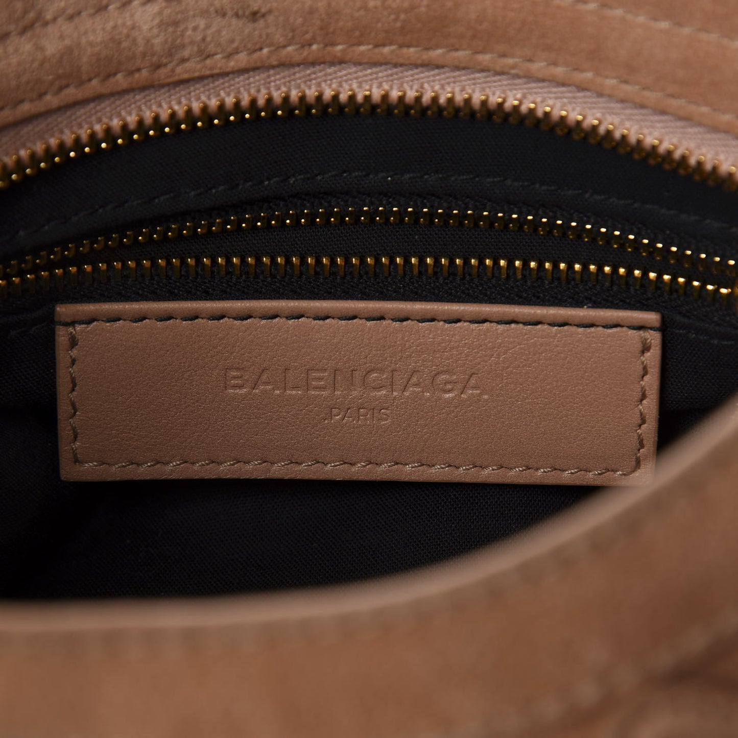 Suede Giant 12 Gold Hardware Mini City Beige