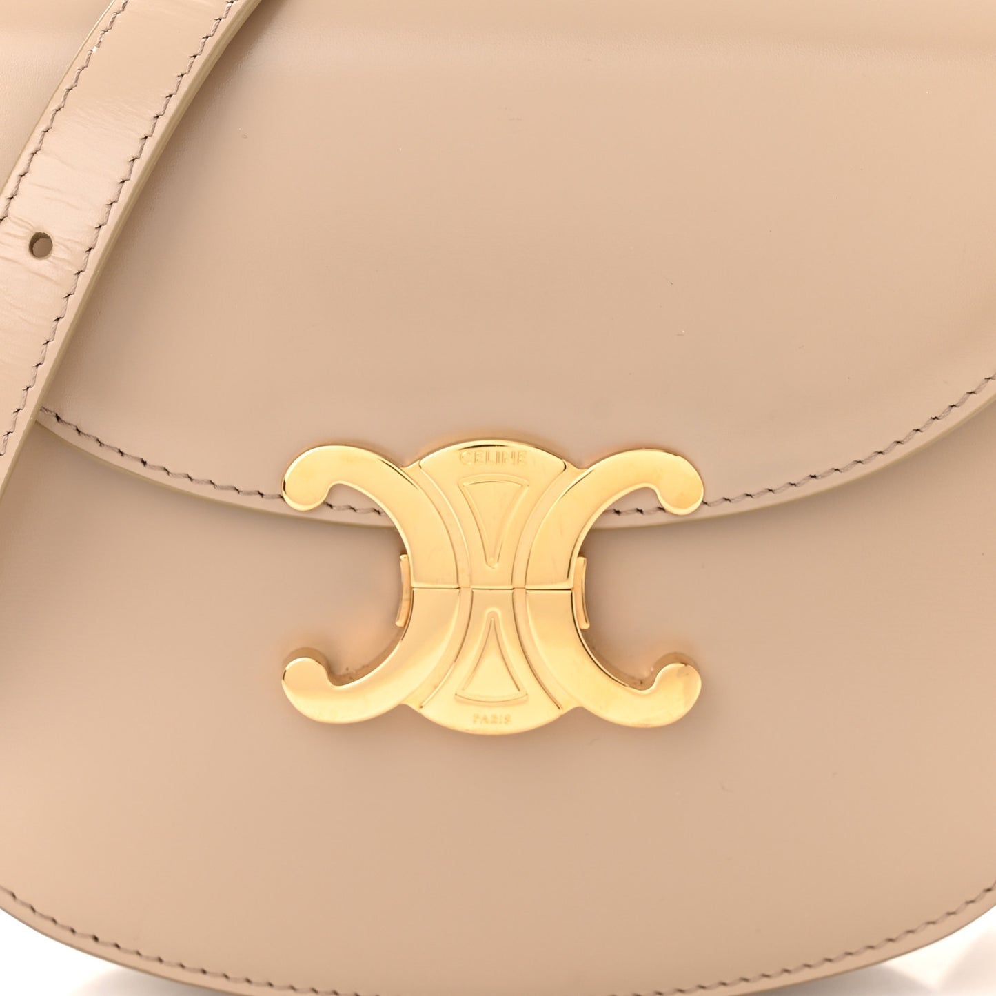 Shiny Calfskin Teen Besace Safari
