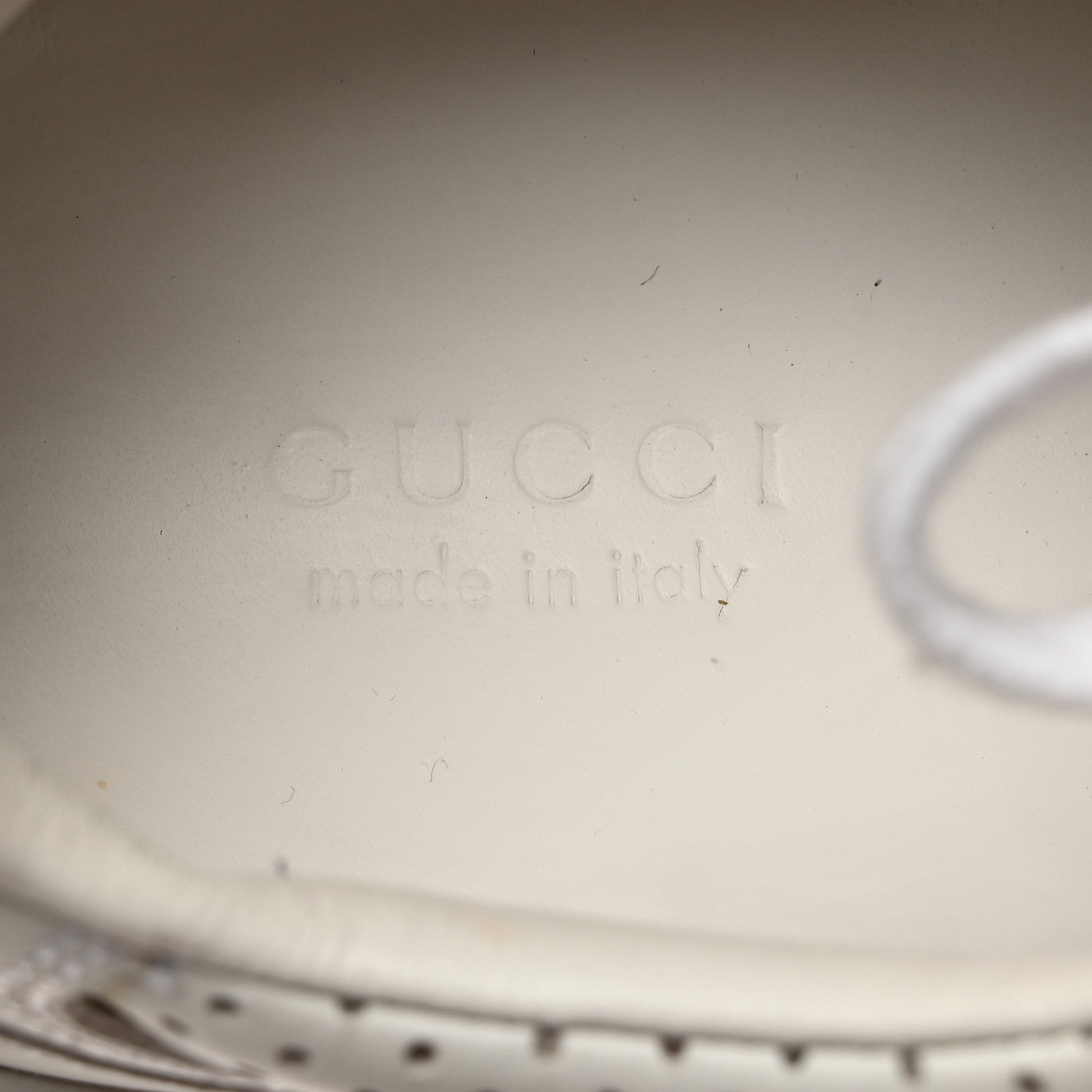 Gucci Calfskin Web Perforated Womens Platform 55mm Sneakers 37 White Bright Splash 6 of 12
