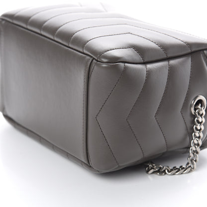 Saint Laurent Calfskin Y Quilted Monogram Small Loulou Bowling Bag Earth 8 of 8