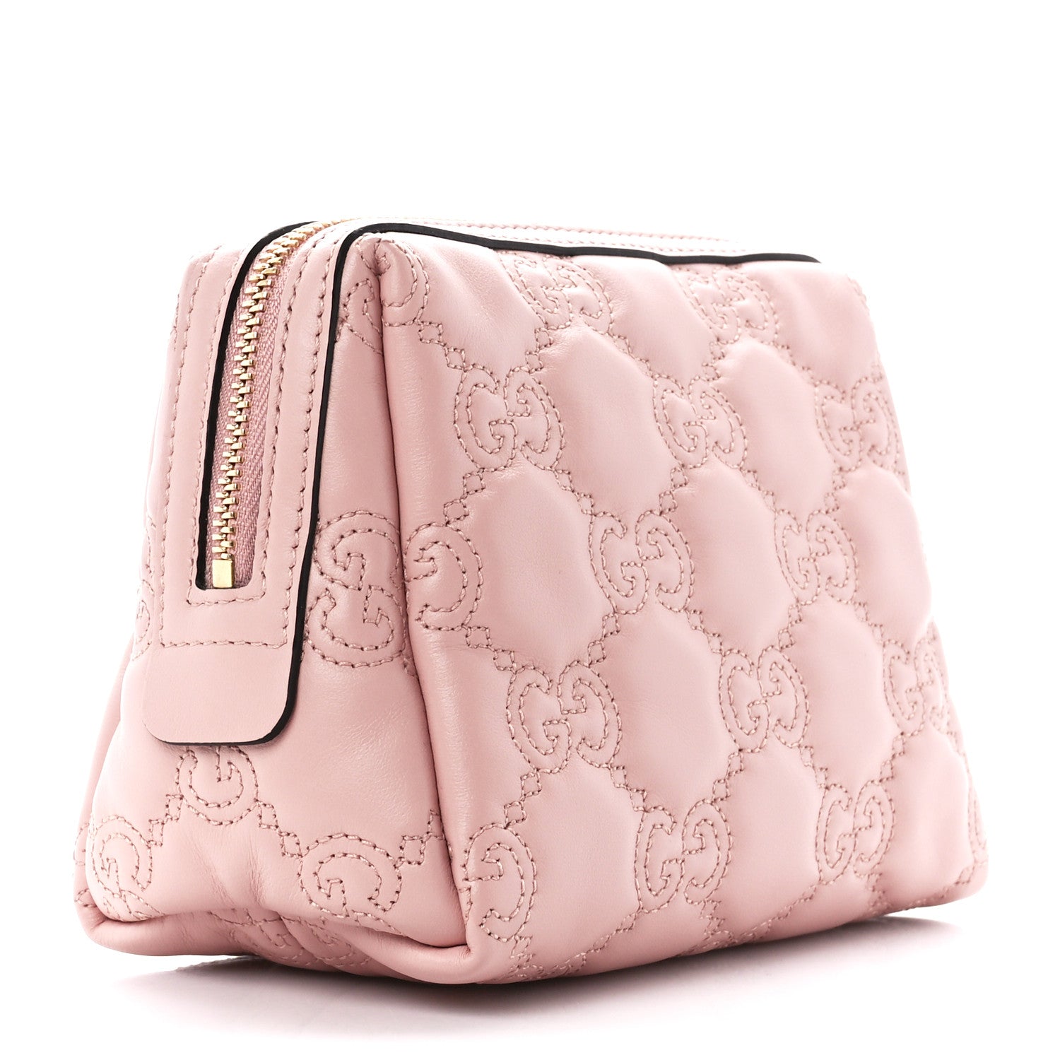 Gucci Calfskin GG Matelasse Beauty Case Perfect Pink 3 of 9
