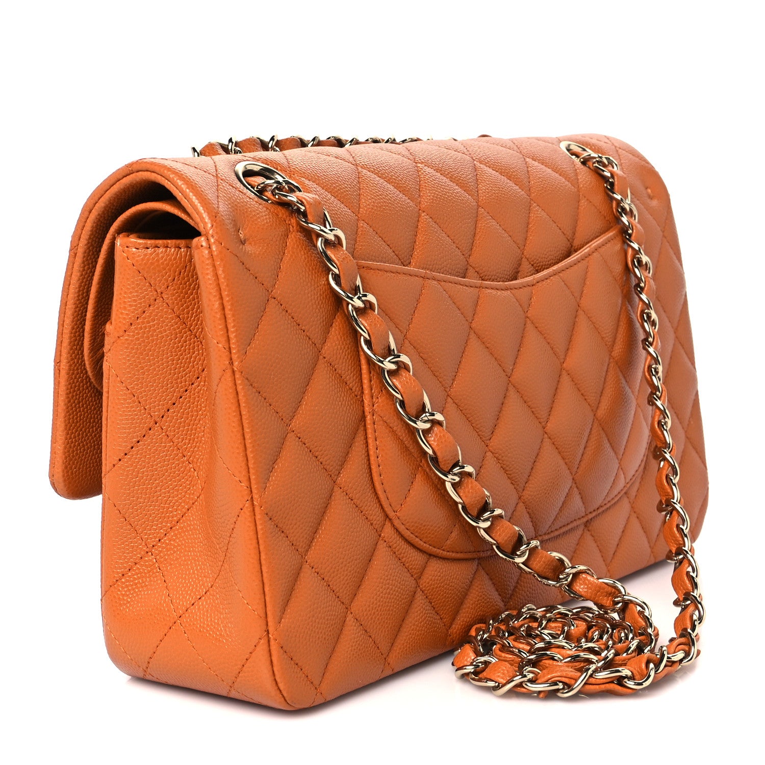 Chanel Caviar Quilted Medium Double Flap Light Brown Light Brown 3 of 11