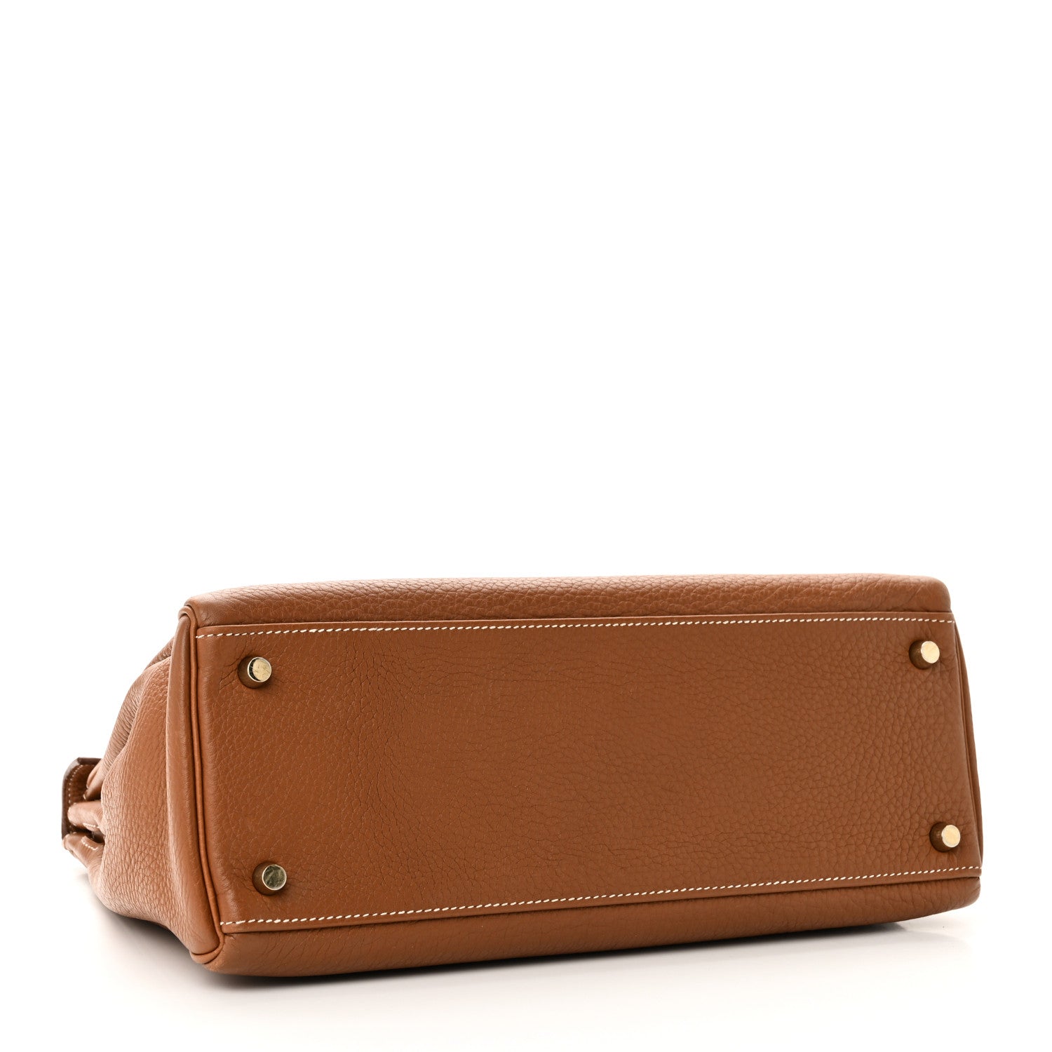 Hermes Taurillon Clemence Kelly Retourne 32 Gold 3 of 9