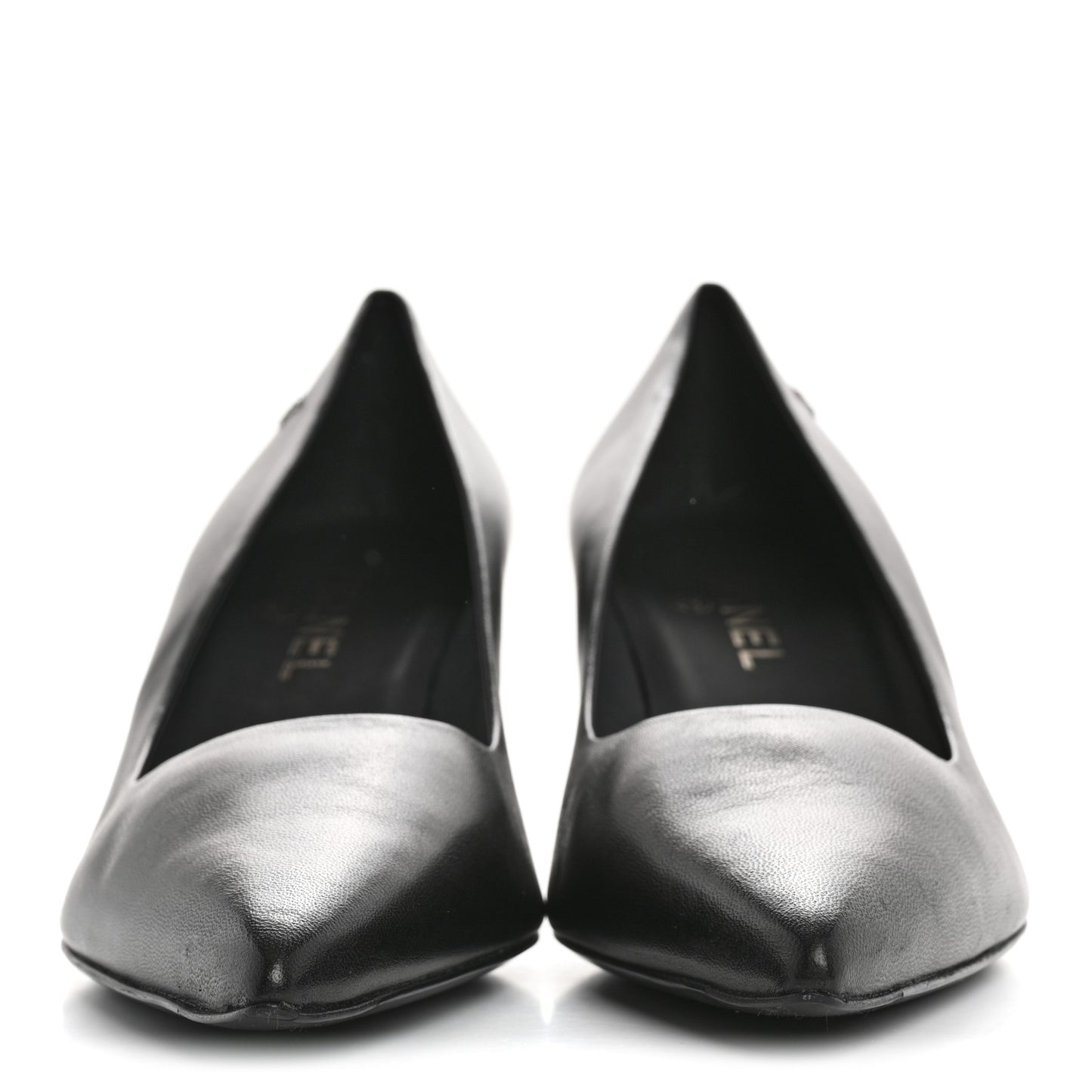 Lambskin CC Pumps 39.5 Black