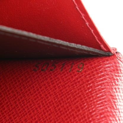 Louis Vuitton Damier Ebene Emilie Wallet Red 7 of 7