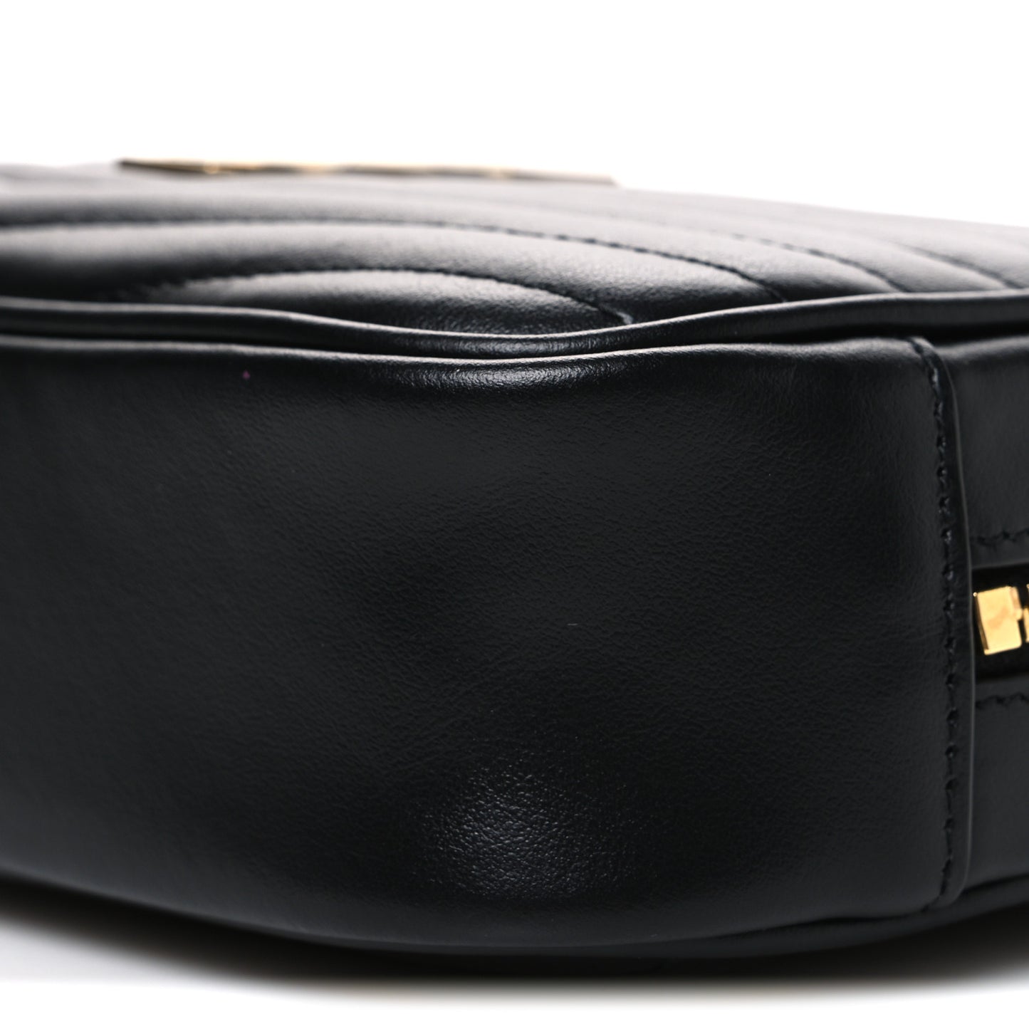 Calfskin Matelasse Monogram Mini Lou Camera Bag Black