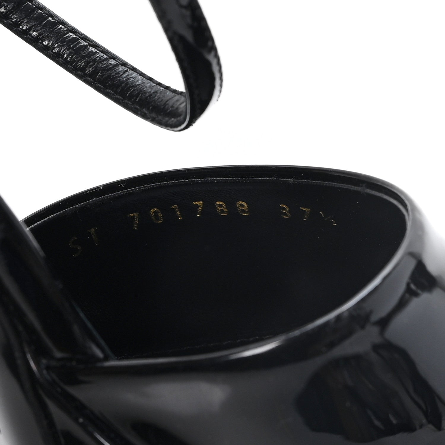 Saint Laurent Vernice Grupy Sexy 95 Tanouk Platform Sandals 37.5 Black 9 of 10