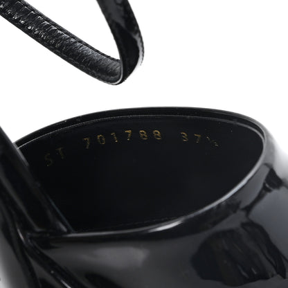 Saint Laurent Vernice Grupy Sexy 95 Tanouk Platform Sandals 37.5 Black 9 of 10