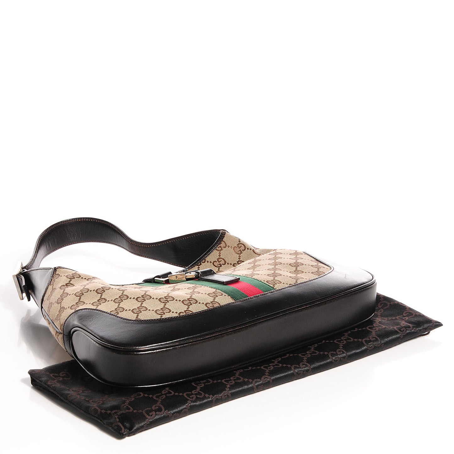 Monogram Web Jackie O Hobo Dark Brown