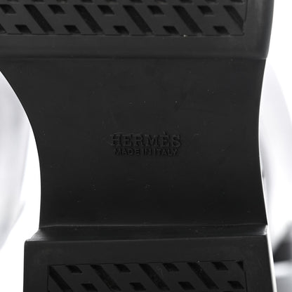 Hermes Calfskin Variation Monochromatic Boots 39.5 Black 6 of 8