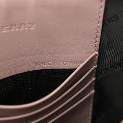 Burberry House Check Derby Peyton Crossbody Clutch Bag Pale Orchid 8 of 15