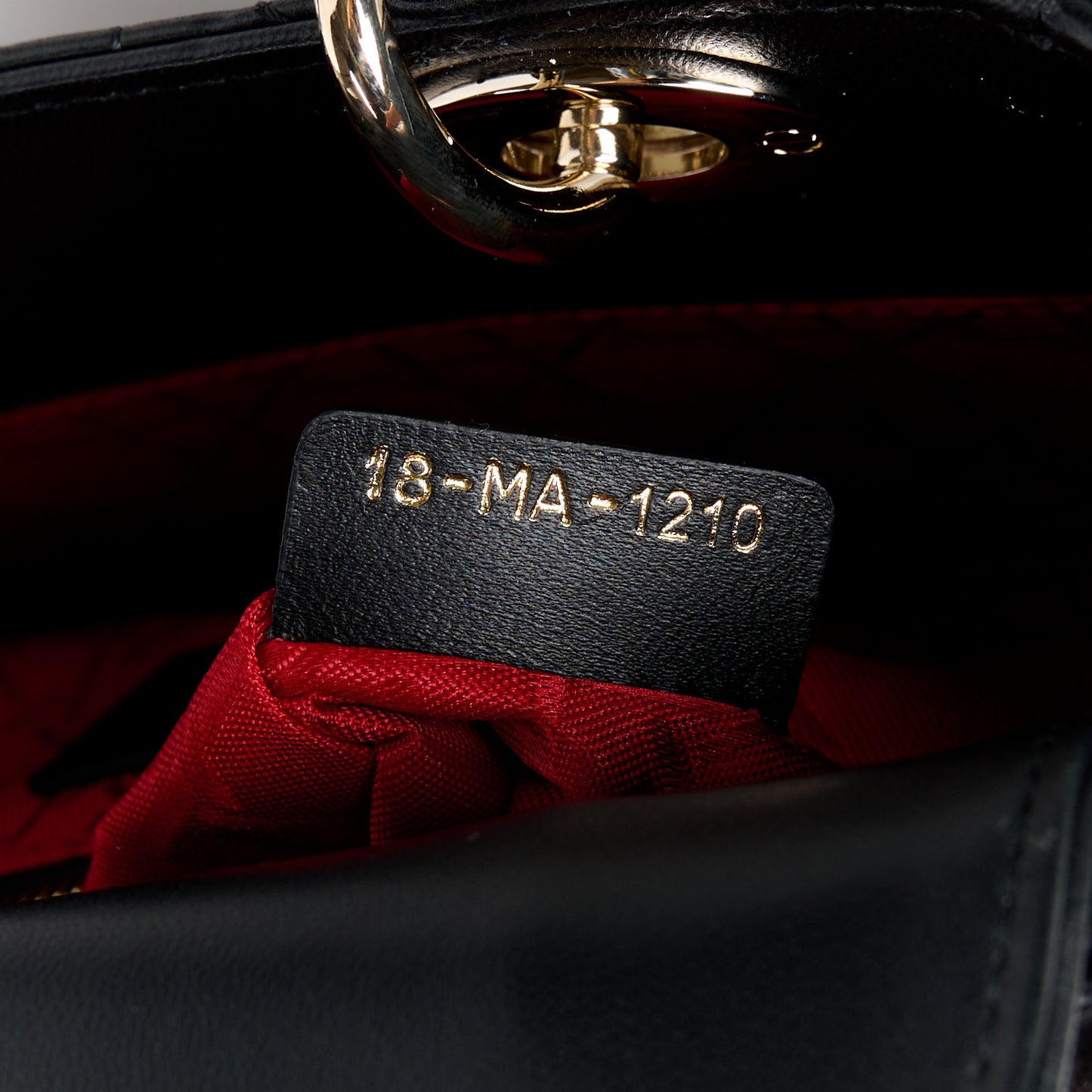 Lambskin Cannage Small My ABCDior Lady Dior Black