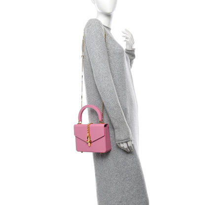 Gucci Plexiglass Mini Sylvie 1969 Top Handle Bag Pink 2 of 10