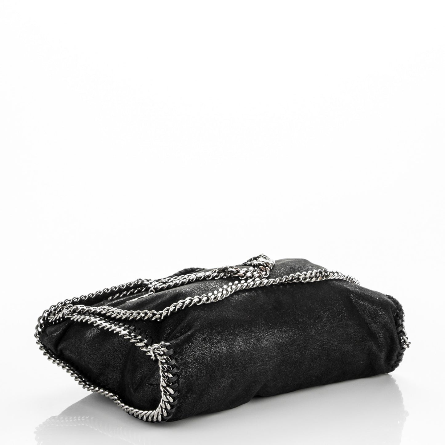 Shaggy Deer Falabella Fold Over Tote Black
