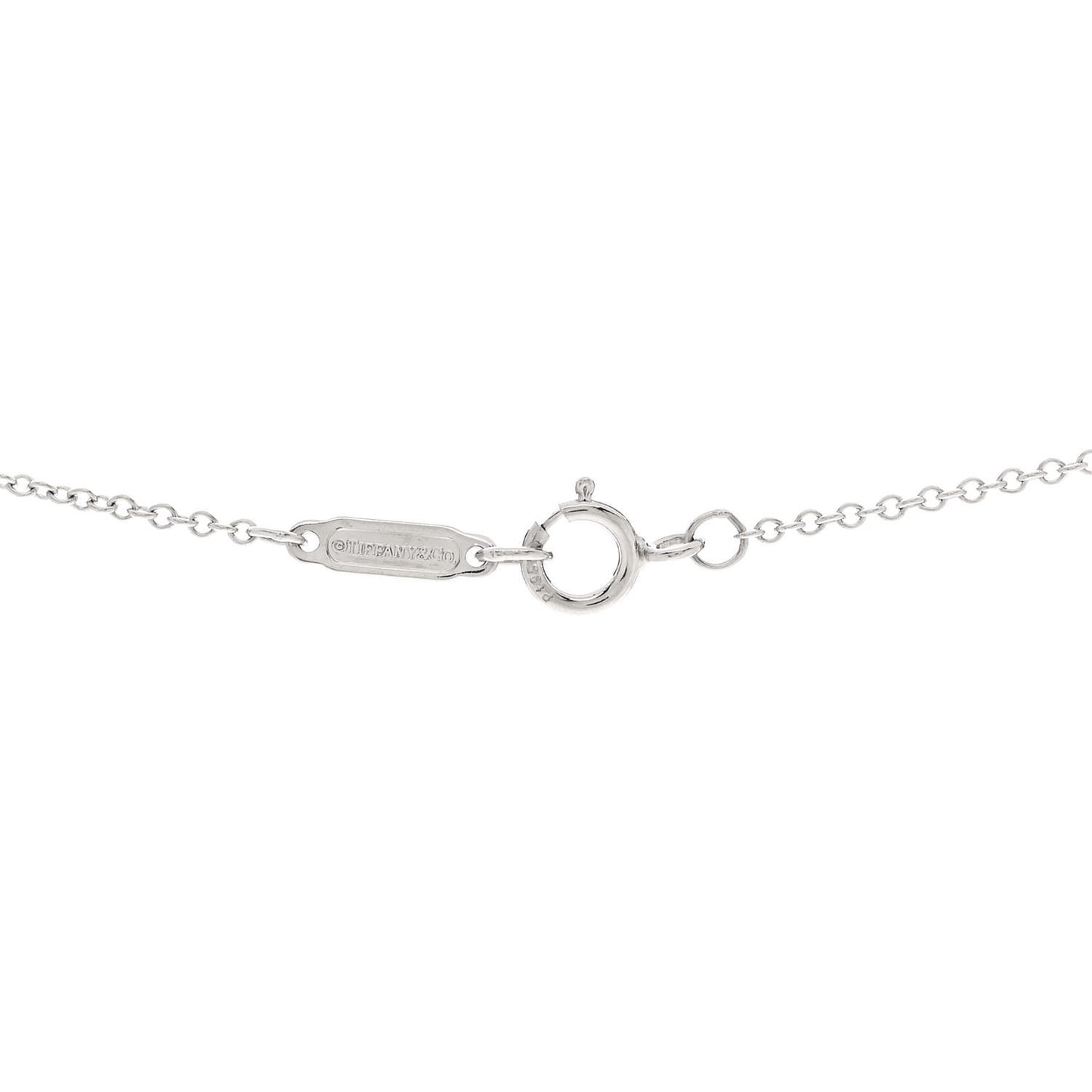 Platinum Diamond Letter S Pendant Necklace