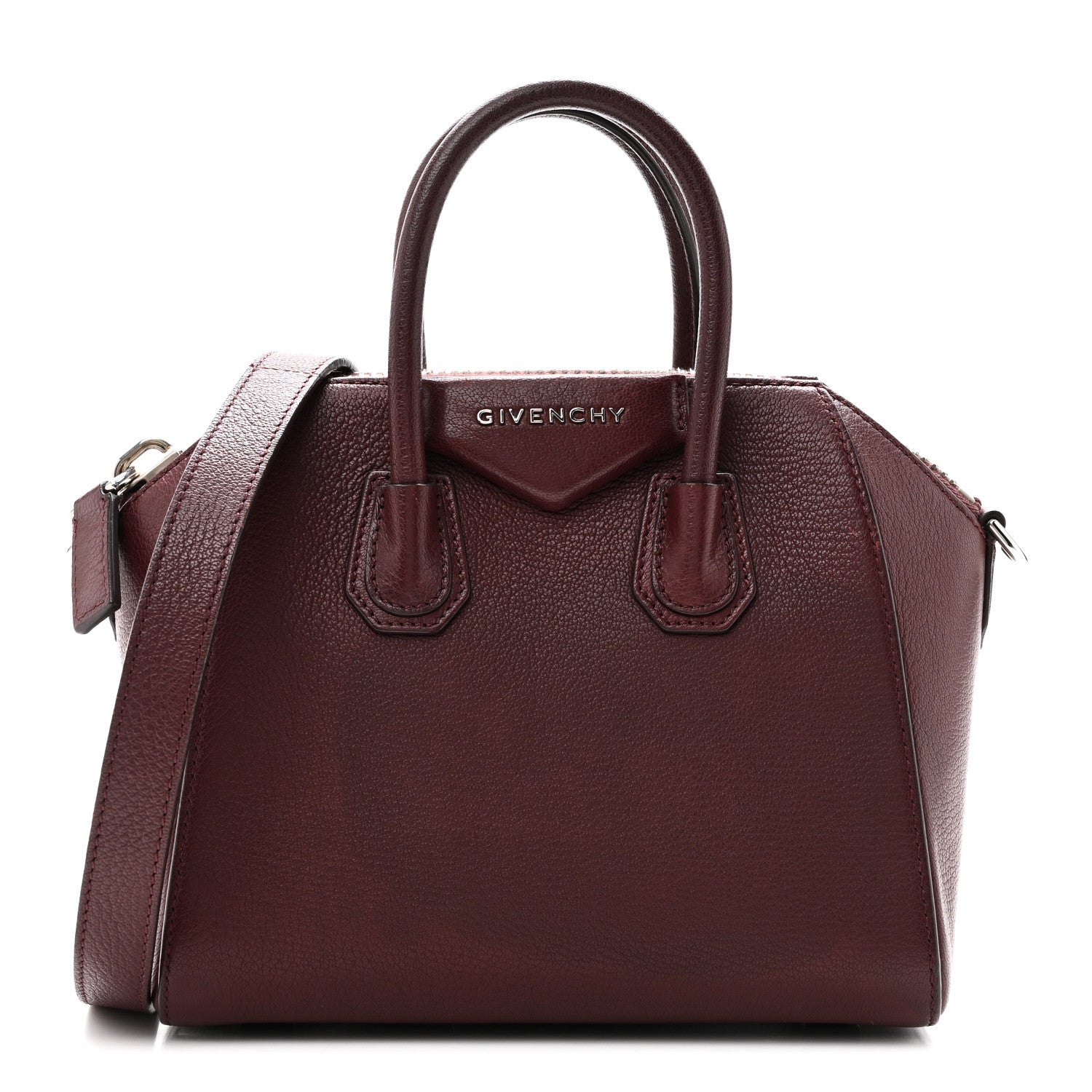 Givenchy Sugar Goatskin Mini Antigona Oxblood 1 of 9