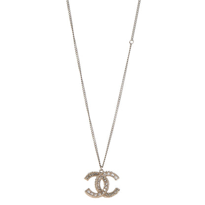 Chanel Crystal CC Necklace Light Gold 1 of 6