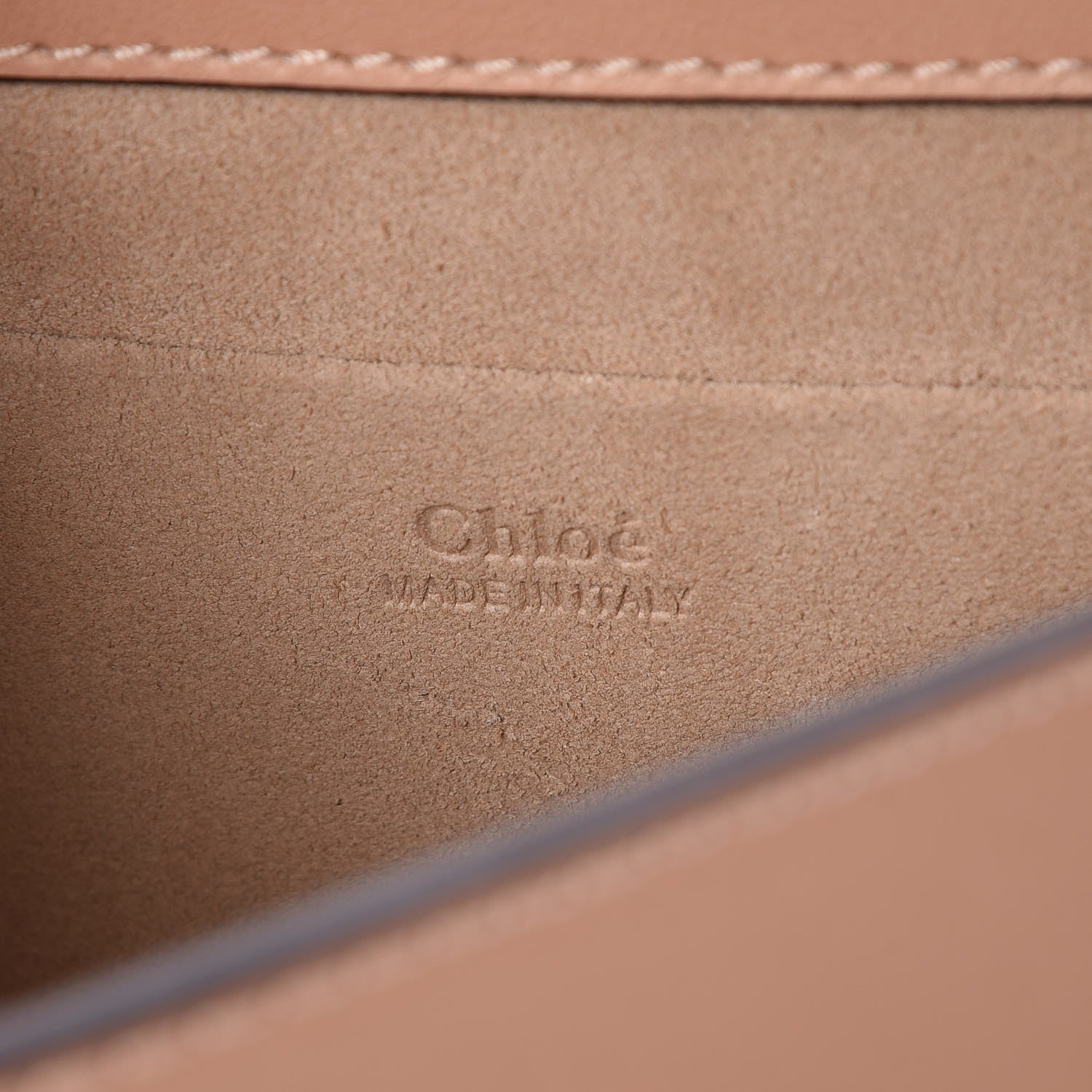 Chloe Calfskin Suede Medium Nile Bracelet Bag Biscotti Beige 6 of 8