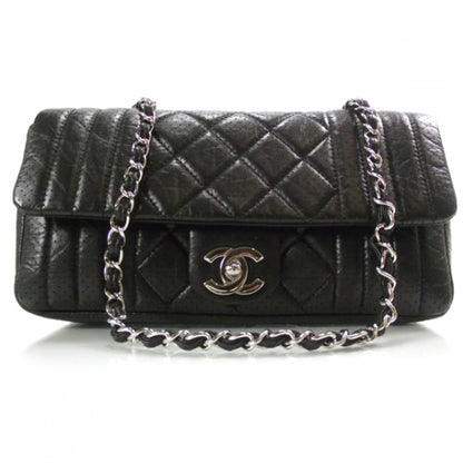 Chanel Aged Calfskin Perforated Flap Black 1 of 11