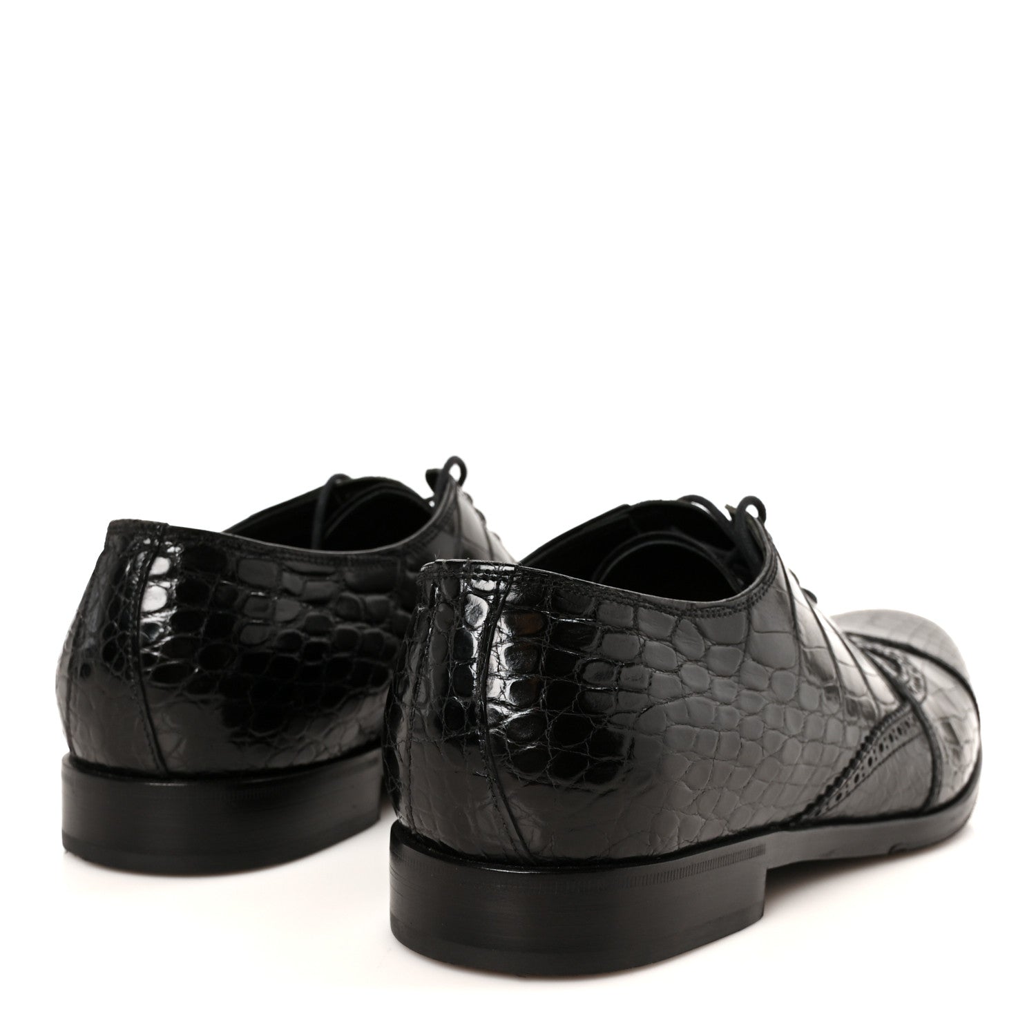 Prada Crocodile Mens Oxford 9 Black 5 of 10